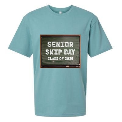 Senior Skip Day Class Of 2025 Funny High School 12th Grade Sueded Cloud Jersey T-Shirt