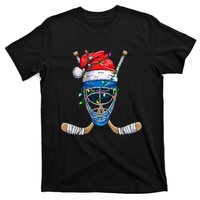 Santa Sports Design For  Boys Christmas Hockey Player T-Shirt