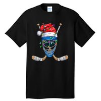 Santa Sports Design For  Boys Christmas Hockey Player Tall T-Shirt