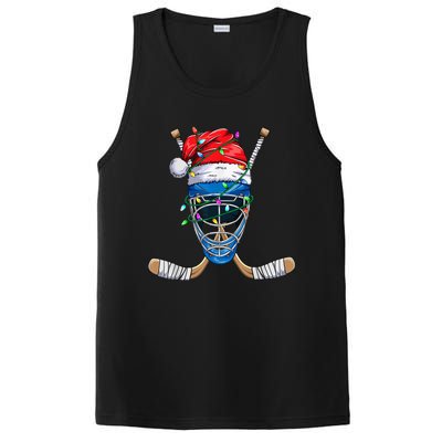 Santa Sports Design For  Boys Christmas Hockey Player PosiCharge Competitor Tank