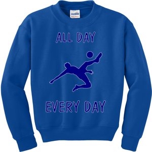 Soccer Striker Dribbling Goal Getter Soccer Player Winner Gift Kids Sweatshirt