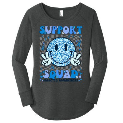 Support Squad Diabetes Awareness Women's Perfect Tri Tunic Long Sleeve Shirt