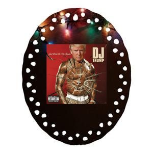 Shithead Steve Dj Trump Get Elected Or Die Tryin Ceramic Oval Ornament