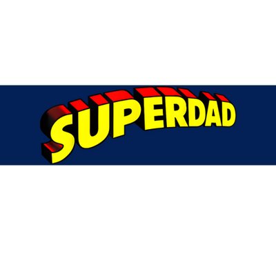 Superdad Super Dad Super Hero Superhero Fathers Day Vintage Bumper Sticker