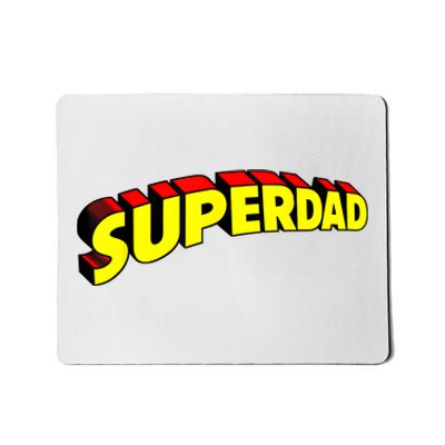 Superdad Super Dad Super Hero Superhero Fathers Day Vintage Mousepad