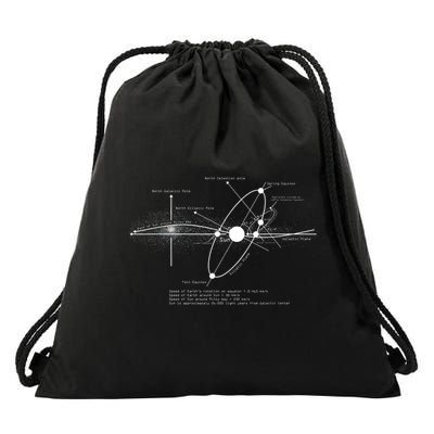 Solar Systems Diagram Astronomy Lover Astronomer Space Drawstring Bag