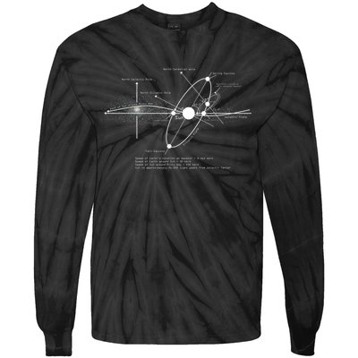 Solar Systems Diagram Astronomy Lover Astronomer Space Tie-Dye Long Sleeve Shirt