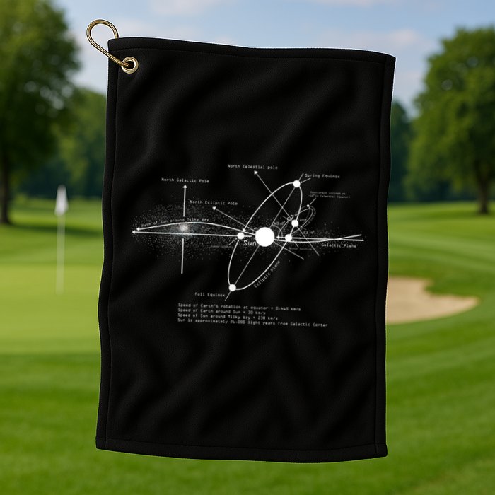 Solar Systems Diagram Astronomy Lover Astronomer Space Golf Towel