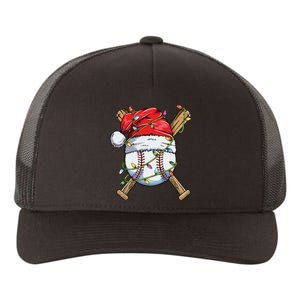 Santa Sports Design For Boy Christmas Baseball Player Yupoong Adult 5-Panel Trucker Hat