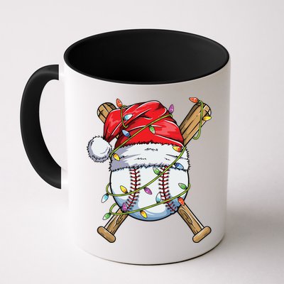 Santa Sports Design For Boy Christmas Baseball Player Mug