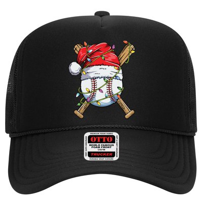 Santa Sports Design For Boy Christmas Baseball Player Hat