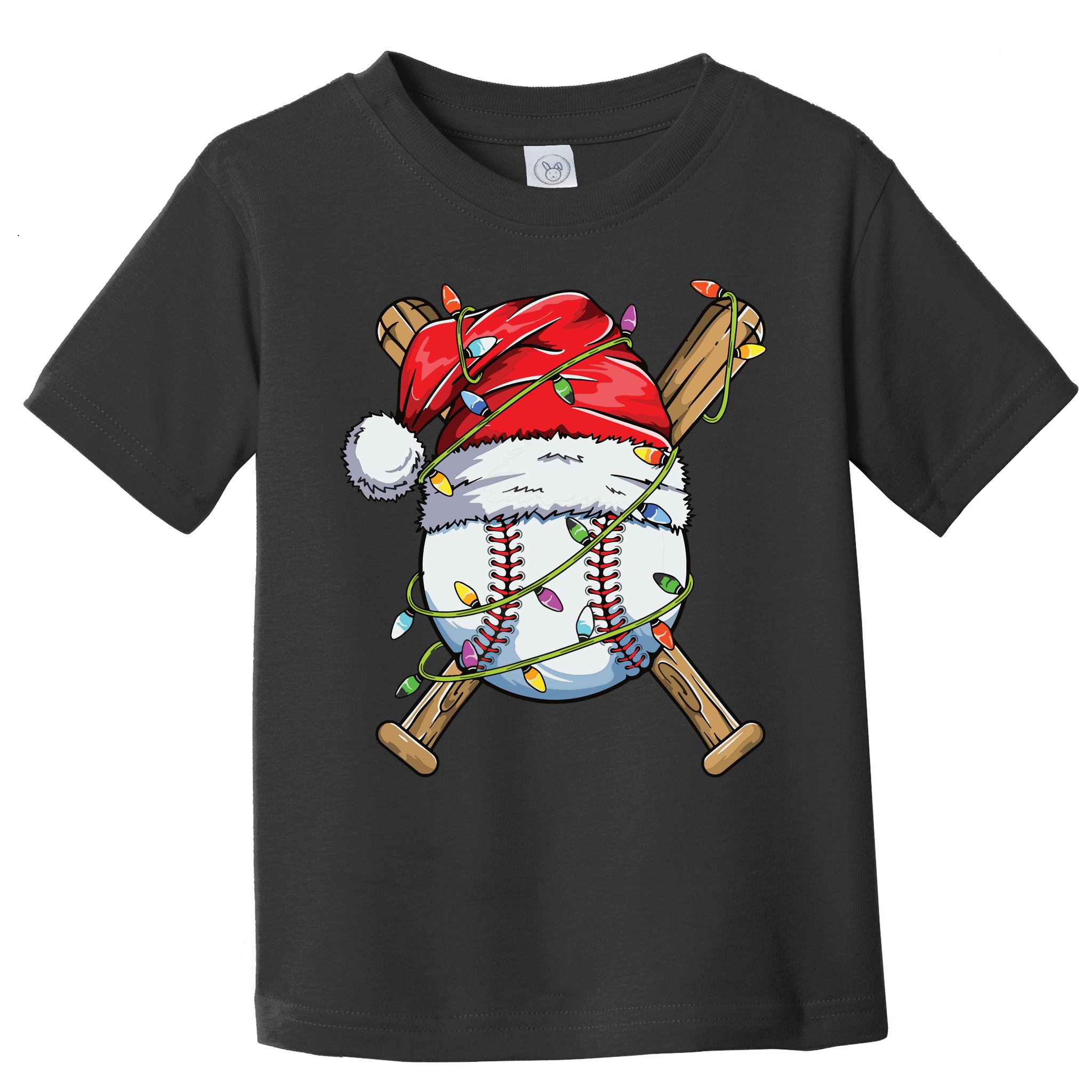 Santa Sports Design For Boy Christmas Baseball Player Toddler T-Shirt