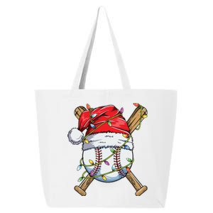 Santa Sports Design For Boy Christmas Baseball Player 25L Jumbo Tote