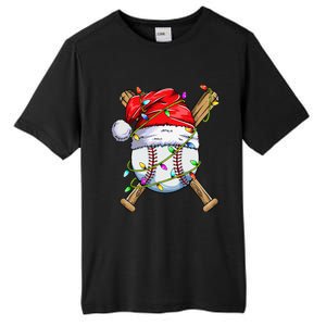 Santa Sports Design For Christmas Baseball Player Tall Fusion ChromaSoft Performance T-Shirt