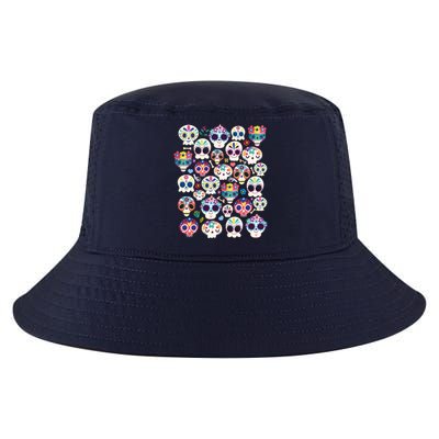 Sugar Skull Dia De Los Muertos Funny Day Of The Dead Kids Cool Comfort Performance Bucket Hat