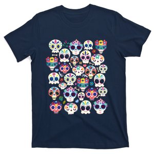 Sugar Skull Dia De Los Muertos Funny Day Of The Dead Kids T-Shirt