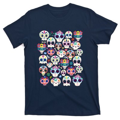 Sugar Skull Dia De Los Muertos Funny Day Of The Dead Kids T-Shirt