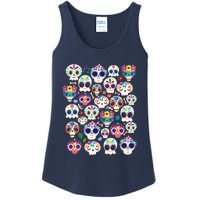 Sugar Skull Dia De Los Muertos Funny Day Of The Dead Kids Ladies Essential Tank