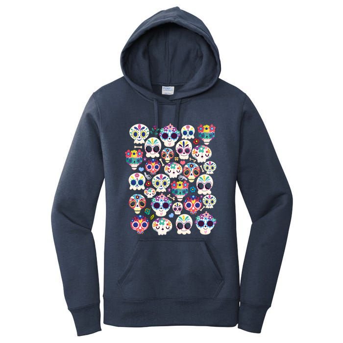 Sugar Skull Dia De Los Muertos Funny Day Of The Dead Kids Women's Pullover Hoodie