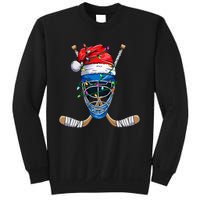 Santa Sports Design For Christmas Hockey Player Sweatshirt