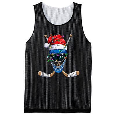 Santa Sports Design For Christmas Hockey Player Mesh Reversible Basketball Jersey Tank