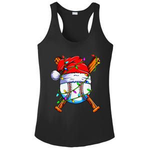 Santa Sports Design For Christmas Baseball Player Ladies PosiCharge Competitor Racerback Tank