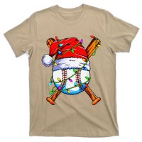 Santa Sports Design For Christmas Baseball Player T-Shirt