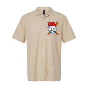 Santa Sports Design For Christmas Baseball Player Softstyle Adult Sport Polo