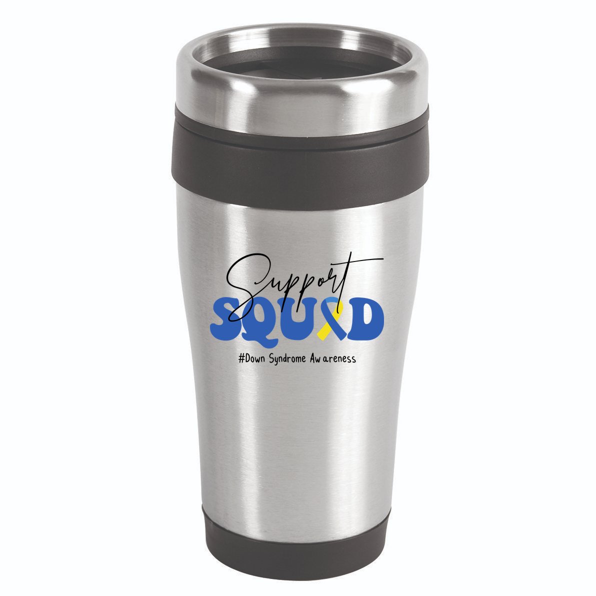 Support Squad Down Syndrome Awareness Month 16oz Travel Tumbler