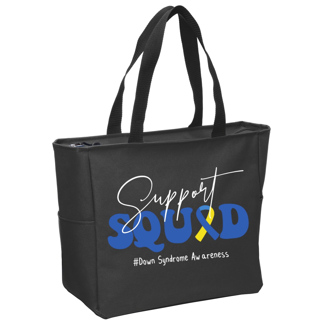 Support Squad Down Syndrome Awareness Month Zip Tote Bag