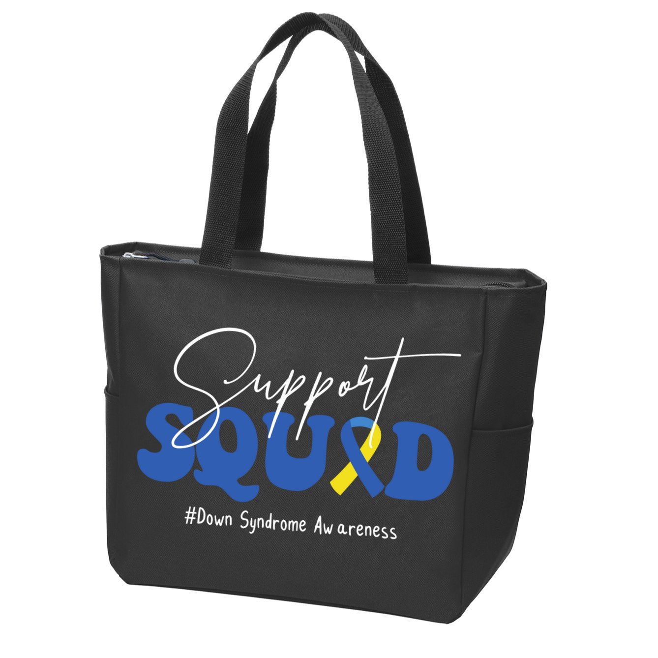 Support Squad Down Syndrome Awareness Month Zip Tote Bag