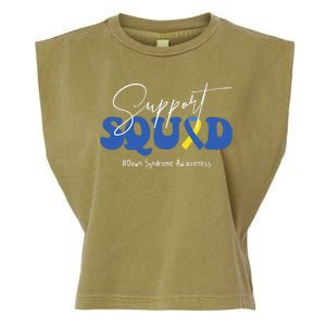 Support Squad Down Syndrome Awareness Month Garment-Dyed Women's Muscle Tee