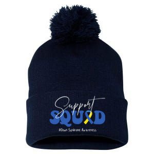 Support Squad Down Syndrome Awareness Month Pom Pom 12in Knit Beanie