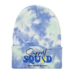 Support Squad Down Syndrome Awareness Month Tie Dye 12in Knit Beanie