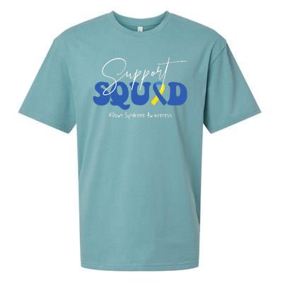 Support Squad Down Syndrome Awareness Month Sueded Cloud Jersey T-Shirt