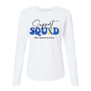 Support Squad Down Syndrome Awareness Month Womens Cotton Relaxed Long Sleeve T-Shirt