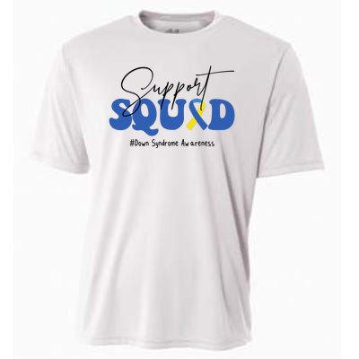 Support Squad Down Syndrome Awareness Month Cooling Performance Crew T-Shirt