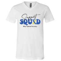 Support Squad Down Syndrome Awareness Month V-Neck T-Shirt