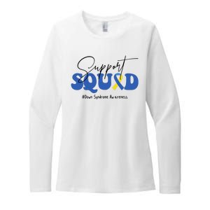 Support Squad Down Syndrome Awareness Month Womens CVC Long Sleeve Shirt