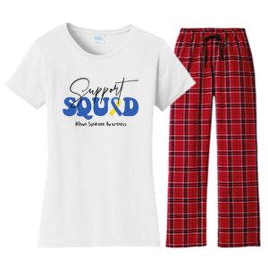 Support Squad Down Syndrome Awareness Month Women's Flannel Pajama Set