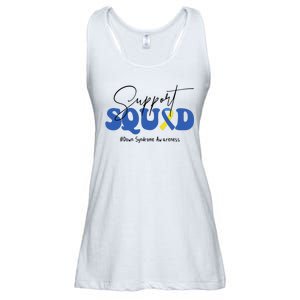 Support Squad Down Syndrome Awareness Month Ladies Essential Flowy Tank