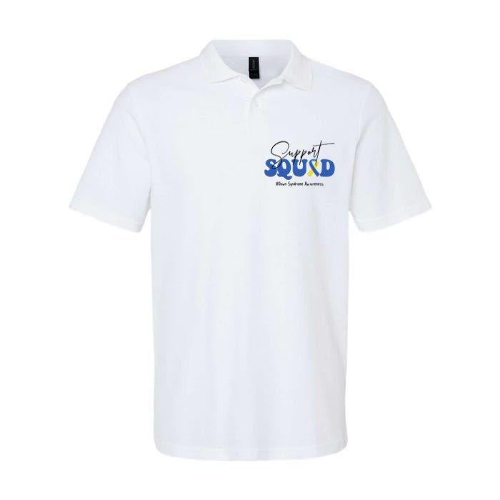 Support Squad Down Syndrome Awareness Month Softstyle Adult Sport Polo