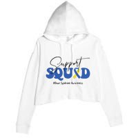 Support Squad Down Syndrome Awareness Month Crop Fleece Hoodie