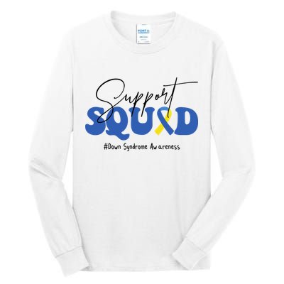 Support Squad Down Syndrome Awareness Month Tall Long Sleeve T-Shirt