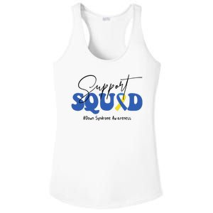 Support Squad Down Syndrome Awareness Month Ladies PosiCharge Competitor Racerback Tank