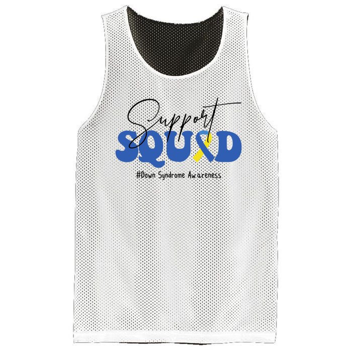 Support Squad Down Syndrome Awareness Month Mesh Reversible Basketball Jersey Tank