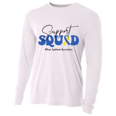 Support Squad Down Syndrome Awareness Month Cooling Performance Long Sleeve Crew