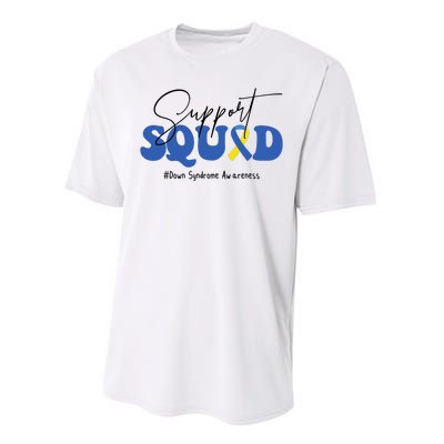 Support Squad Down Syndrome Awareness Month Performance Sprint T-Shirt