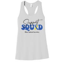 Support Squad Down Syndrome Awareness Month Women's Racerback Tank