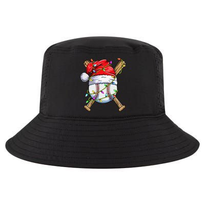 Santa Sports Design For Christmas Baseball Player Cool Comfort Performance Bucket Hat